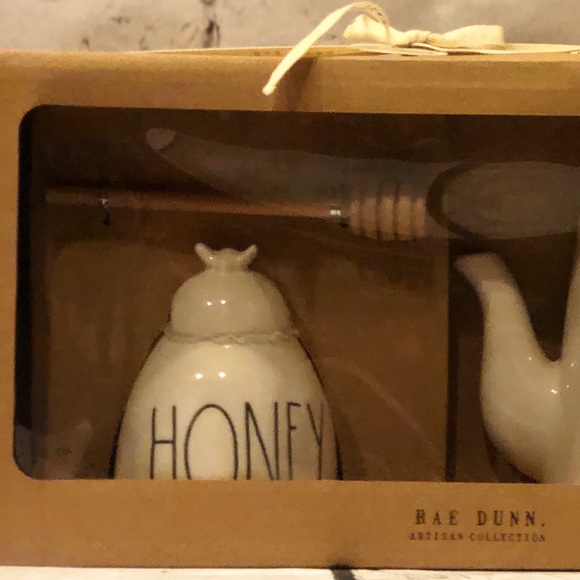 NWT RAE DUNN Rare HTF Teapot & Honeycomb - Picture 4 of 4